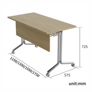 Tùy Chỉnh Gấp Đào Tạo Bảng Phổ Biến Thiết Kế Văn Phòng Kim Loại Có Thể Điều Chỉnh Khung Lật Đầu Flipper Bảng Với Bánh - Product Image 6