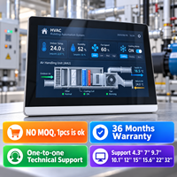 Layar LCD 7'' M007 Panel HMI Pemrograman Modbus Antarmuka Manusia-Mesin Layar Sentuh Ethernet Otomatisasi Bangunan Tahan Lama