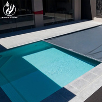 Système complet de couverture de piscine en PVC entièrement automatique avec supports de charge, taille personnalisable pour les projets de piscines commerciales