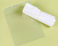 Vente en gros de sacs à vêtements à fermeture éclair auto-scellants avec logo imprimé personnalisé zip-lock en plastique transparent pour chaussures chaussettes vêtements givrés