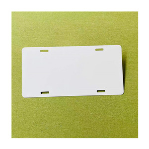 Venta Popular brillo blanco mate sublimación aluminio Auto matrícula espacios en blanco Metal 12 ''X 6'' etiquetas <span class=keywords><strong>de</strong></span> coche para accesorios <span class=keywords><strong>de</strong></span> automóviles - Product Image 4