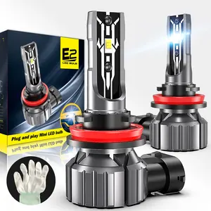 Bombillas LED para faros delanteros de coche Plug-N-Play, luz Led delantera 1:1, diseño halógeno H1 H4 H8 H11 9005 9006 9012 H7, Bombilla Led para faros delanteros