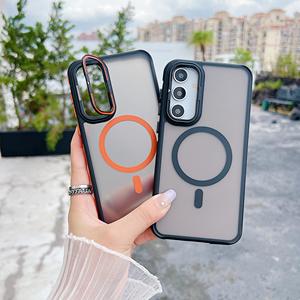 เคสโทรศัพท์แม่เหล็กสัมผัสนุ่มแบบด้านสุดหรูสำหรับ <span class=keywords><strong>Samsung</strong></span> A55 A35 A25 พร้อมขาตั้งกล้อง ป้อง<span class=keywords><strong>กัน</strong></span>การกระแทก ป้อง<span class=keywords><strong>กัน</strong></span>การตก รองรับการชาร์จไร้สาย - Product Image 4