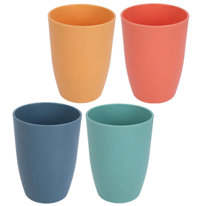 Eco-friendly Wheat Straw Drinking Cup Unbreakable Reusable Mouthwash <b>Mug</b> Assorted Colors for Home Bathroom School Travel - Product Image 1