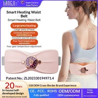 Ceinture chauffante utérine, coussin chauffant pour le ventre, compresse chaude vibrante pour soulager les douleurs menstruelles chez la femme