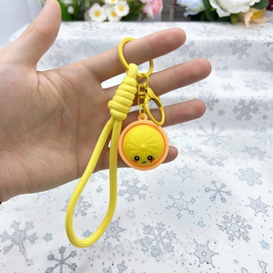 Most Popular 3D PVC <b>Lanyard</b> Cute Cartoon Dumpling Backpack <b>Key</b> Chain Colorful Pendant Stress Relief Toy <b>for</b> Kids - Product Image 6