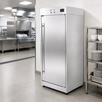 Armoire de désinfection à haute température 125 degrés, armoire de désinfection commerciale à porte unique pour plateaux repas de cantine