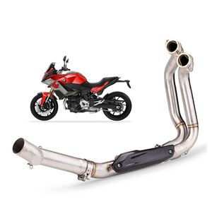 Échappement pour <span class=keywords><strong>BMW</strong></span> <span class=keywords><strong>F900R</strong></span> tuyau d'échappement F900XR tuyau moyen de liaison d'en-tête avec bouclier thermique en carbone <span class=keywords><strong>2020</strong></span> + - Product Image 1