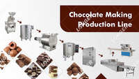 Ligne de fabrication de barres de chocolat au cacao Machine de production de flocons de chocolat Machine de fabrication de chocolat pour petite ligne