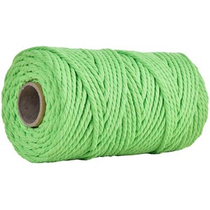 2026 nuevo KJ cordón de algodón de macramé 5mm hecho a mano 4 cuerda de algodón trenzada cuerda artesanal para <span class=keywords><strong>tapiz</strong></span> atrapasueños planta de tejer - Product Image 2