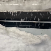 Décorations d'hiver d'intérieur réalistes toutes saisons Machine à chutes de neige Paysages étonnants pour complexe de spa Machines à glace hautes