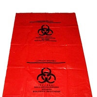 Sac poubelle à usage unique, 50 sacs en plastique étanche pour médicaments, produit d'hôpital