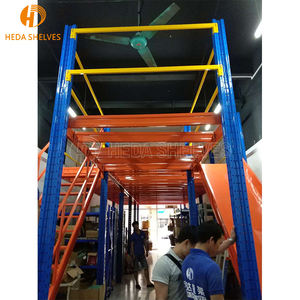Rak Mezzanine loteng industri rak lantai Mezzanine logam dengan rak penyimpanan untuk merapikan palet di gudang - Product Image 6