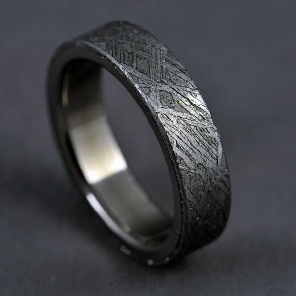 Titanium Wedding Rings Engagement Rings Gibeon Meteorite Rings
