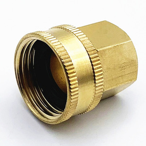 Adaptateur de tuyau d'arrosage en laiton, fileté Ght 3/4 pouces à 1/2 pouce Npt, pour outils d'arrosage - Product Image 1