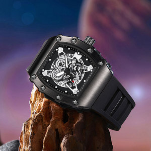 2025 New Top Luxurious Sports Waterproof Men Hollow <b>Watch</b> Fashion Business <b>Skeleton</b> Men Quartz Wristwatches Mechanical <b>Watches</b> - Product Image 2
