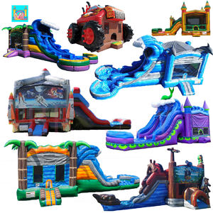 Vente en gros de châteaux gonflables commerciaux, combinés avec toboggan aquatique blanc, mini châteaux gonflables pour enfants, pour la <span class=keywords><strong>location</strong></span> événementielle - Product Image 3