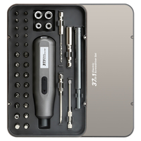 Prix d'usine, kit de tournevis électrique sans fil portable 37 en 1, batterie 800 mAh |   Ensemble d'outils électriques de précision pour les réparations de bricolage à domicile
