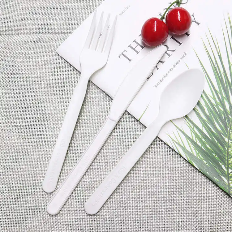 Edible Disposable Cutlery Pack Individual Packaging Spoon Fork Knife