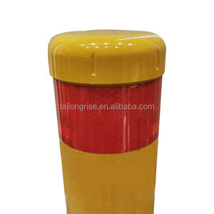 Ağır in-yer çelik baba trafik bariyeri toz kaplı bitirmek 1200mm yükseklik mühendisi sınıf yansıtıcı 3MM kalınlığı - Product Image 3