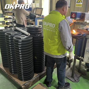 Set di manubri esagonali OKPRO Basics con rivestimento in gomma, attrezzatura per esercizi e fitness per allenamento della forza, uso commerciale - Product Image 6