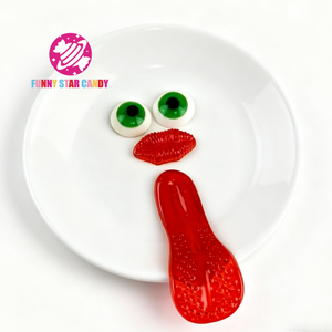 Halloween Eyeball Big Tongue <strong>Lip</strong> Shape Soft Candy Wholesale Custom Fruit Flavor Eye Jelly Candy Gummy <strong>Sweets</strong> - Product Image 2