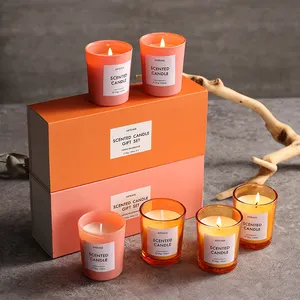 Luxury Square Rigid Paper Drawer Box Cosmetic Candle Packaging Gift Box For Candle