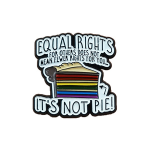 Broche Criativo em Formato de Sanduíche e Café com Citação em Inglês, Acessório Geométrico para Decoração de Roupas e Bolsas - Product Image 6