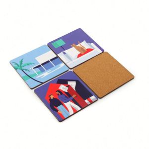Posavasos Personalizados de Madera MDF Estilo Europeo, Impresos a Medida, de Calidad para Restaurantes, para Sublimación - Product Image 1