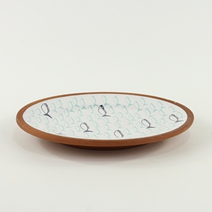 Nouveau design <span class=keywords><strong>en</strong></span> céramique grès cérame rond bon marché assiettes - Product Image 4