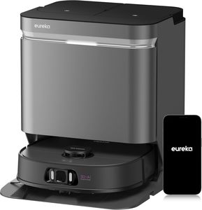 <span class=keywords><strong>Eureka</strong></span> Factory AI Robot Aspirador 16200Pa Ultra Succión Autovaciado Fregona de brazo flexible 167 °F Agua caliente Secado de aire APP Personalizar - Product Image 1