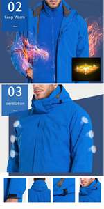 Vestes de sport unisexes, design tendance, impression personnalisée, vêtements de sport, vestes imperméables pour l'automne et les activités de plein air - Product Image 4