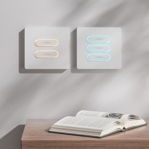 Bán hàng nóng anh tiêu chuẩn wifi tuya thông minh tường thiết bị chuyển mạch với thiết kế sang trọng Acrylic bảng điều chỉnh cho nhà thông minh điện chuyển đổi ánh sáng - Product Image 2