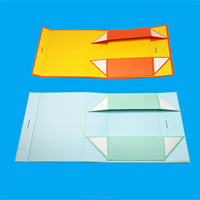 Boîte pliante en carton ondulé personnalisé Feuille de rangement pour voiture Or noir Mini emballage de boîte-cadeau en carton plié emballé à plat personnalisé