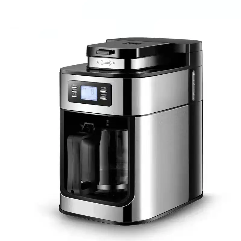 OEM Voll automatisches Design Edelstahl bohnen zum automatischen Mahlen und Brühen Kaffee maschine Tropf kaffee maschine