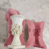 RF Garden Statue Cement Fiberglass Rubber Planter Mold Home Decoration Fiberglass Silicone Concrete Flower Pot Moulds for Sale