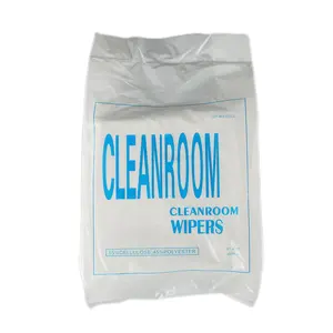 55% Woodpulp Cellulose 45% Polyester Industrial Wiper Cleanroom Wipers Lint Free Paper