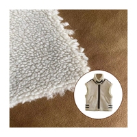 Tissu en daim Sherpa doux 100% polyester de haute qualité pour vêtements Matériau confortable pour gilets