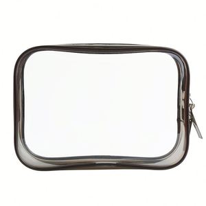 Customized <b>Transparent</b> Waterproof Make up <b>Bag</b> Portable PVC Plastic Cosmetic <b>Makeup</b> Zipper for Vacation Travel - Product Image 2