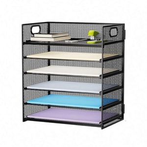 Wideny Metal Mesh Stackable Letter <b>Tray</b> Single Layer Desk Organizer Document <b>Trays</b> <b>File</b> Holder - Product Image 1