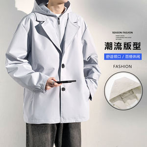 Chaqueta con Logotipo Personalizado, Chaqueta para Hombre, Nueva, Juvenil, con Capucha, para las Fiestas de Primavera 2025, Dos Chaquetas Joker Modernas y Casuales, Populares - Product Image 5