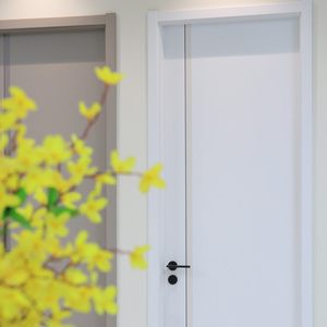 ผลิตที่ลิเซน ดีไซน์ใหม่ สีสันหลากหลาย ขนาดกว้าง 600/700/800/900/1000 มม. แผ่นปิดผิวประตูเมลามีนขึ้นรูป HDF MDF - Product Image 1