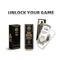 Jeu de société compétitif personnalisable de la série Elite, certifié EU Ecolabel, avec papier noir 400 g/m² et estampage à chaud doré