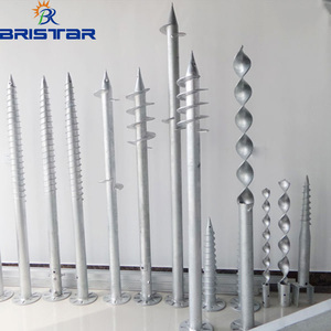 Pieux hélicoïdaux Bristar avec bride, sur mesure pour le montage solaire - Product Image 6
