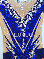 LIUHUO Justaucorps de gymnastique rythmique pour filles grande taille vêtements de danse exotique Enfants Performance Robe de danse pour femmes Costumes personnalisés