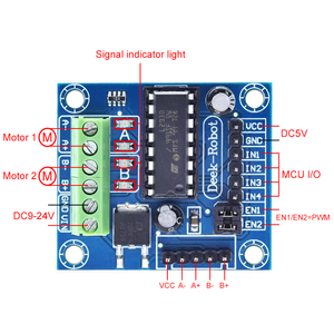 <span class=keywords><strong>Mini</strong></span> Escudo de accionamiento del Motor de 4 canales para Arduino para UNO MEGA 2560 L293D placa de expansión de módulo de corriente de alto voltaje - Product Image 2