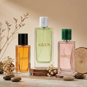 Aikun Marble Cap Rectangular Glass Fine Fragrance Long Lasting <b>Perfume</b> for Unisex Gift Set Retail Counter Wholesale Supply Order - Product Image 2