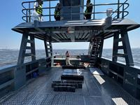 Bateau de travail en aluminium de 46 pieds (14 m), bateau de transport rapide, barge de transport, embarcation de débarquement pour les îles, à vendre