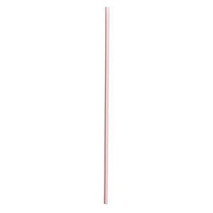 Pailles à boire en polypropylène rayées rouge/blanc de 10,25 po, emballées individuellement, boîte géante de 1 200 unités - Product Image 4