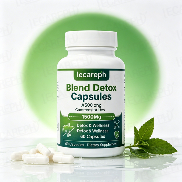 Herbal Liver Detox Blend Capsules All in One Comprehensive Cleaning With Milk Thistle Turmeric & Black Pepper